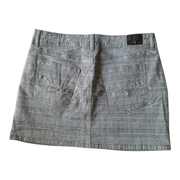 American Eagle High Rise Mini stretch skirts plaid black bundle of 2 size 12 - Picture 10 of 13